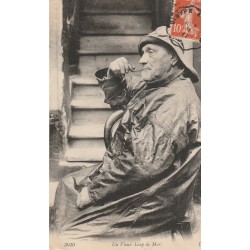 76 DIEPPE. Un Vieux Loup de Mer fumant la pipe 1911