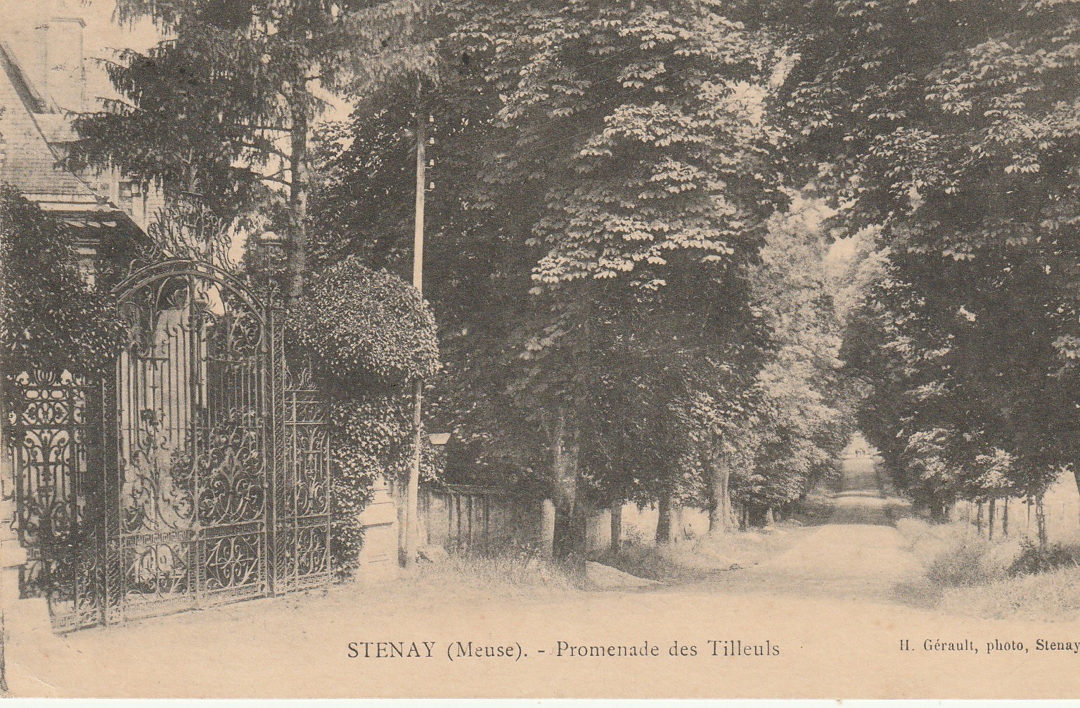 55 STENAY. Promenade des Tilleuls 1935