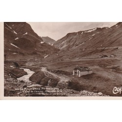Photo cpa 73 LA MAURIENNE. Col de l'Iseran, Chapelle de la Lenta et les Gorges 1931