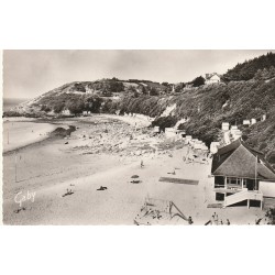 Photo cpsm petit format 50 CARTERET. La plage 1956