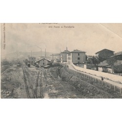 Italia PIOMBINO. Alti Forni e Fonderia con treni 1905