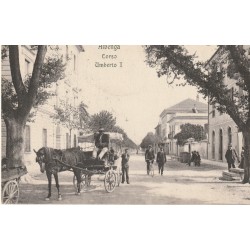 Italia ALBENGA. Attelage sur Corso Umberto Ier 1906