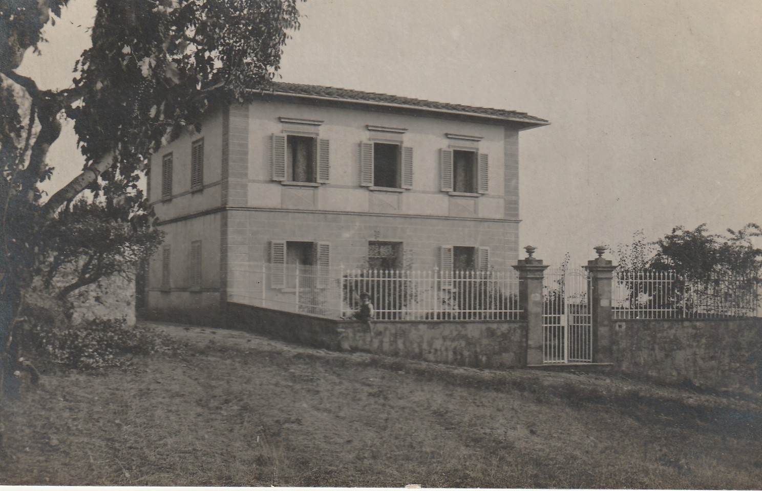 Italia foto cpa rare VAL DI PESA Villa Serafini S. Maria a Marciola 1918