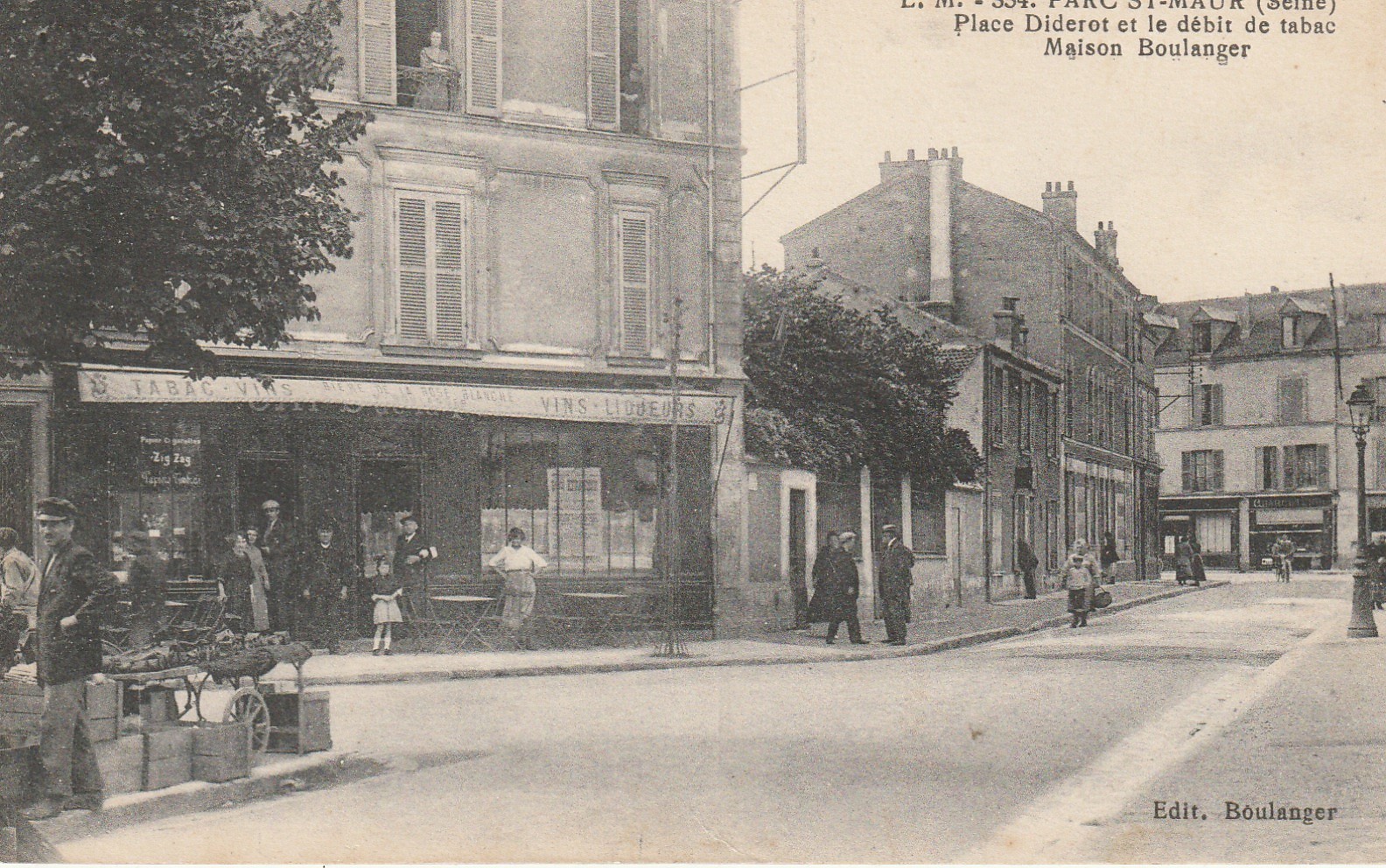 94 PARC SAINT-MAUR. Café Débit de tabac "Boulanger" Place Diderot