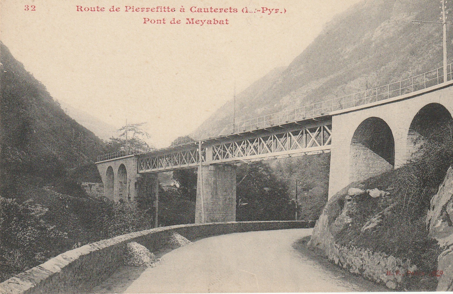 65 Route de Pierrefitte à Cauterets. PONT DE MEYABAT