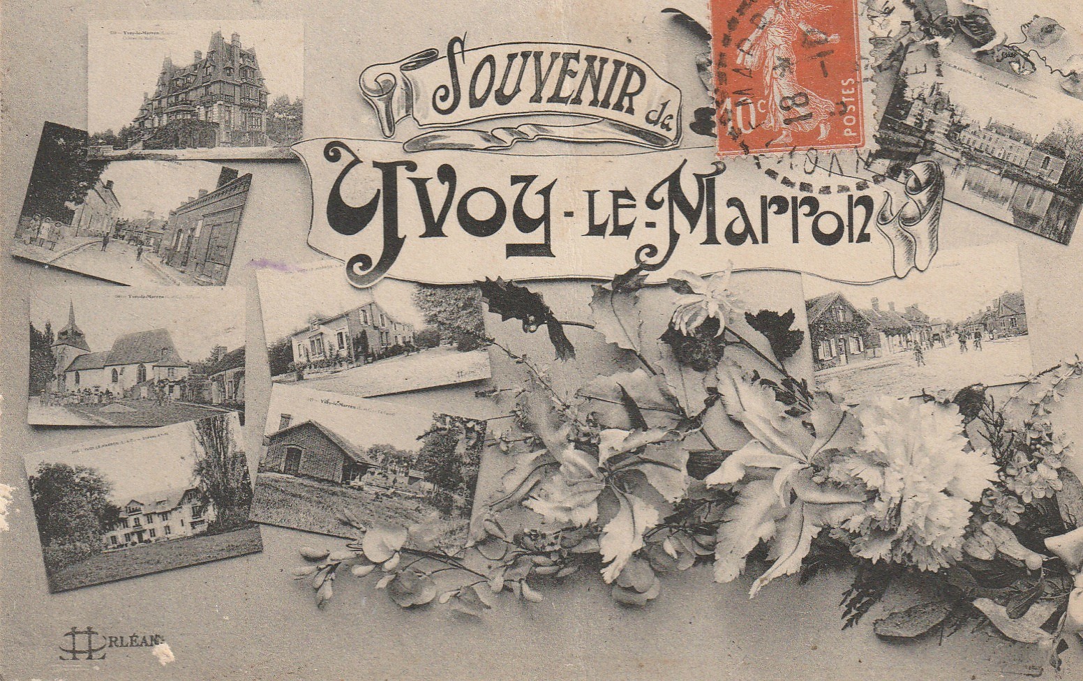 41 YVOY-LE-MARRON. Souvenir en multivues 1915