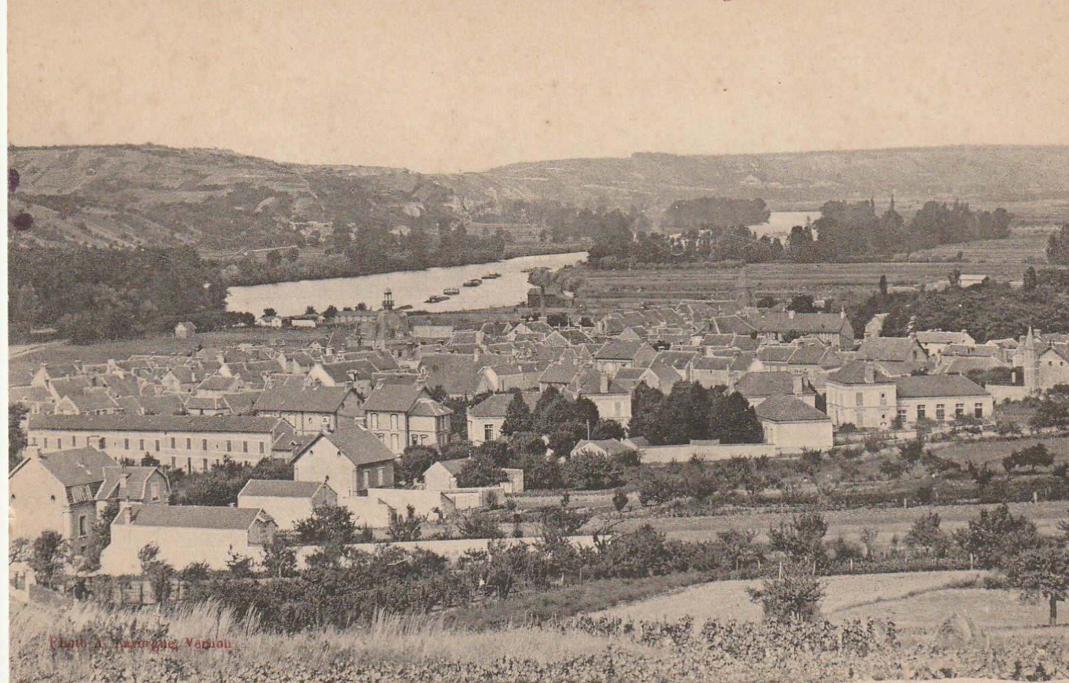 78 BONNIERES-SUR-SEINE. Vue générale 1916