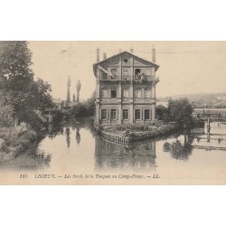 14 LISIEUX. Les Bords de la Touques au Camp-Franc 1923