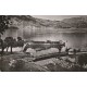 Photo cpsm petit format 73 ABBAYE D'HAUTECOMBE. Bateau de débarquement des touristes dans le Port 1955