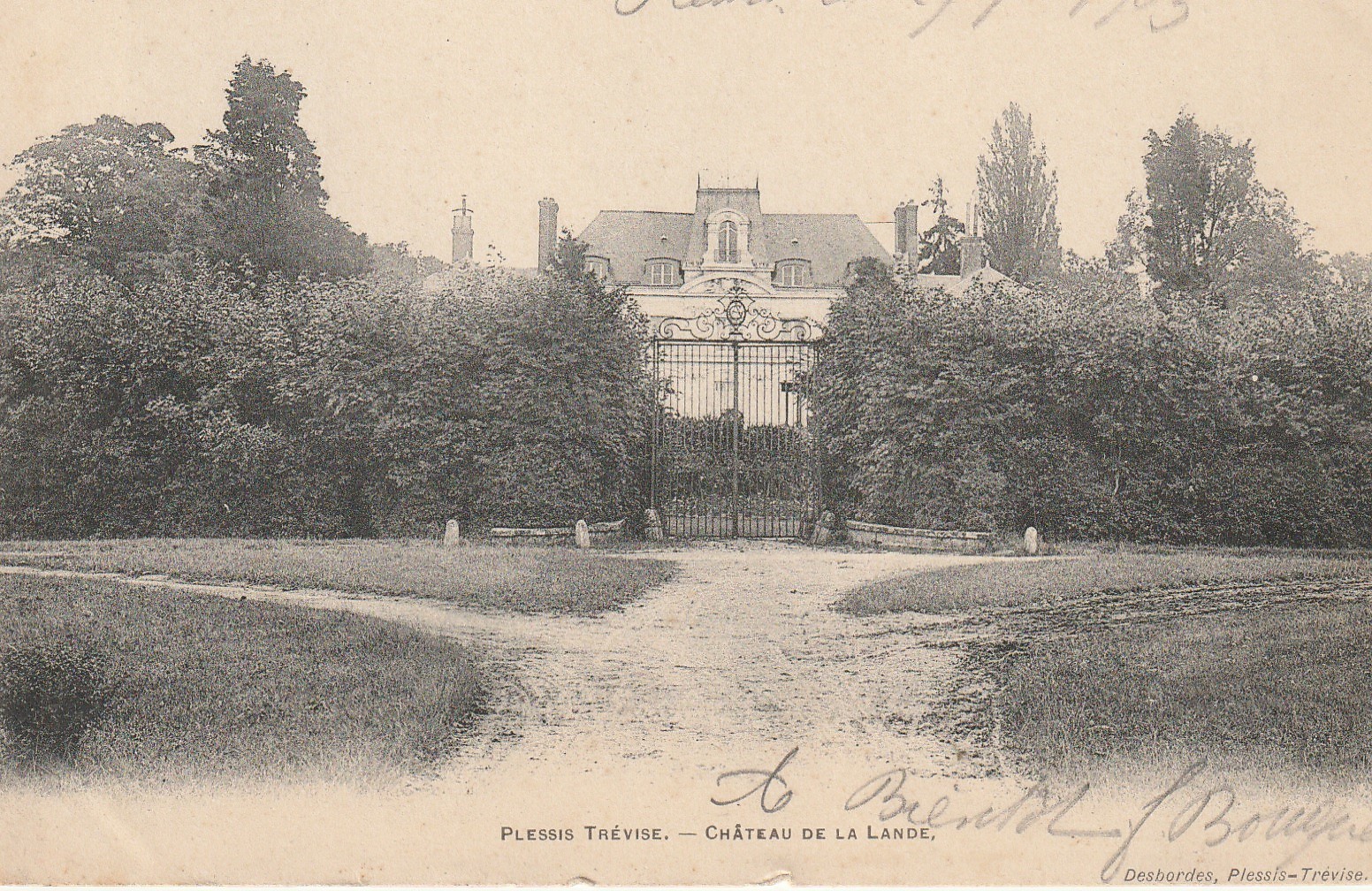 94 VILLIERS LE PLESSIS TREVISE. Château de la Lande 1903