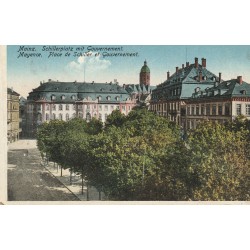 Allemagne MAINZ MAYENCE. Place de Schiller et Gouvernement
