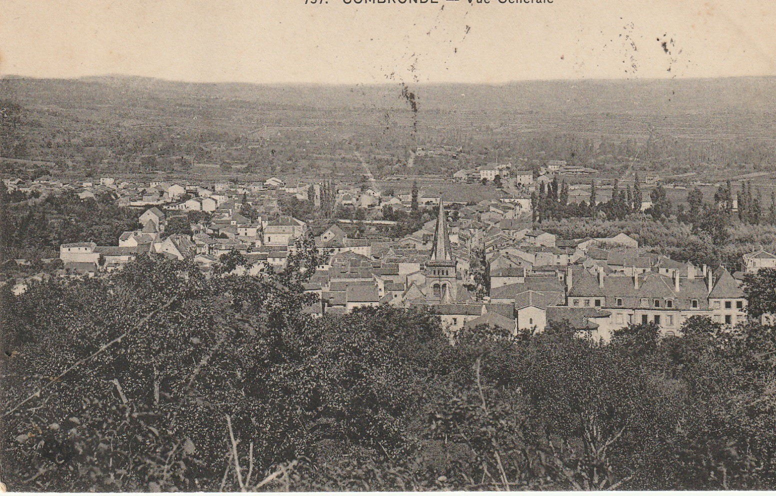 63 COMBRONDE. Vue générale sur la Ville