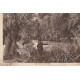 91 MONTGERON. Pêcheurs à la ligne sur les Bords de l'Yerres vers 1918