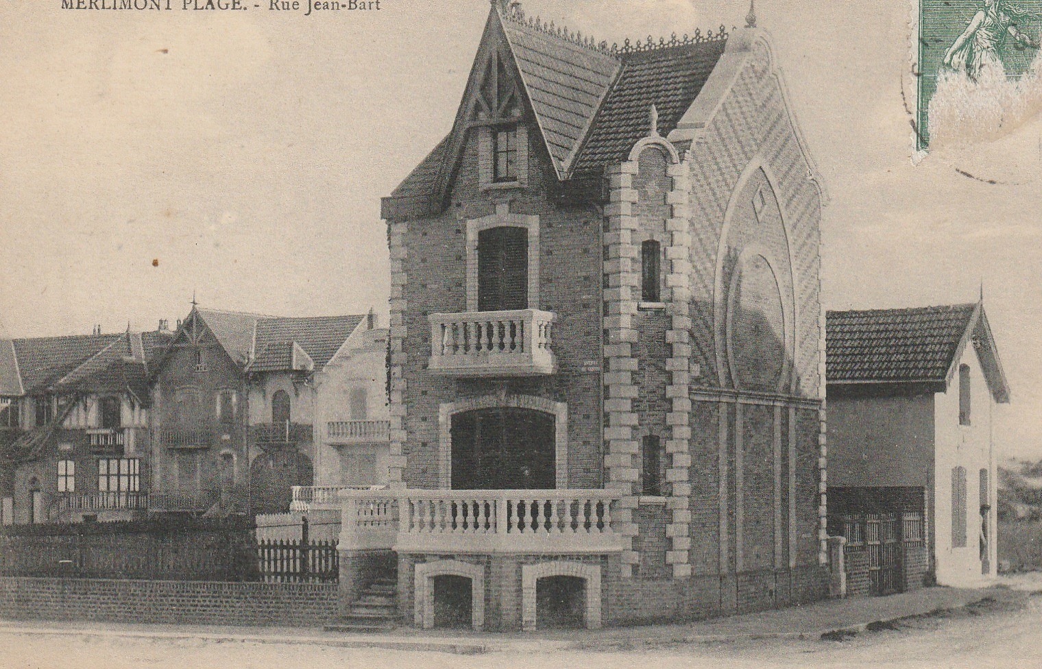 62 MERLIMONT-PLAGE. Rue Jean-Bart 1921