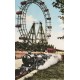 Photo cpsm petit format Autriche WIEN VIENNE. Le Prater et la Roue Géante 1963