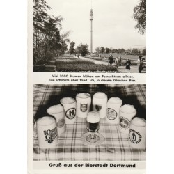 Photo cpsm grand format Allemagne DORTMUND Gruss aus der Bierstadt