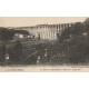 52 CHAUMONT. Train sur le Viaduc avec personnages dans les herbes 1921