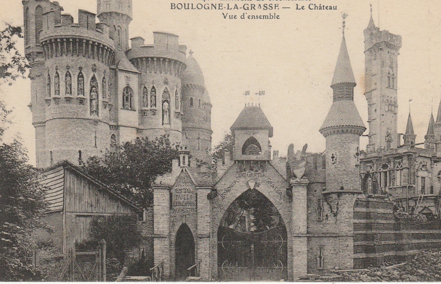 60 BOULOGNE-LA-GRASSE. Le Château 1915