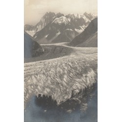 Photo cpa 74 CHAMONIX-MONT-BLANC. La Mer de Glace 1944