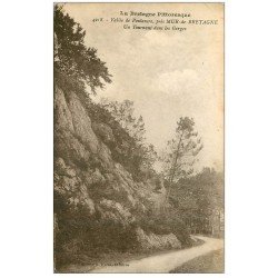 carte postale ancienne 22 POULANCRE la Vallée. Un Tournant dans les Gorges 1926