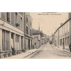 51 MESNIL-SUR-OGER. Attelage rue Persault Maheu 1921
