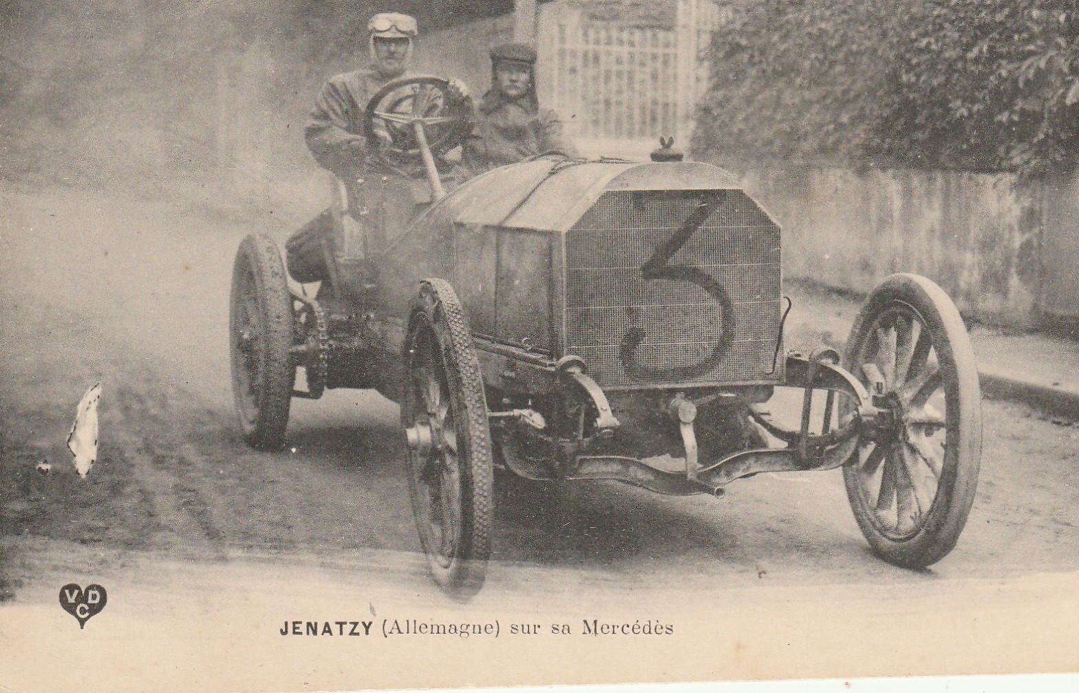 Sport automobile JENATZY, Allemagne, sur sa Mercédès