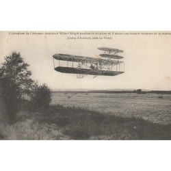 72 AVIATION EN 1905. L'Aéroplane de l'Aviateur américain Wilbur Wright Camp d'Auvours 1908