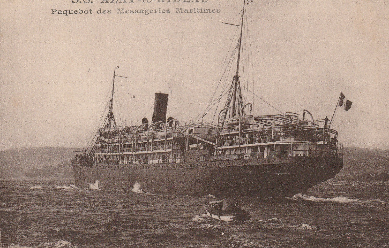 SS AZAY-LE-RIDEAU. Paquebot des Messageries Maritimes