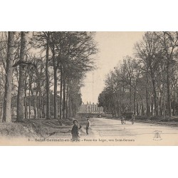 78 SAINT-GERMAIN-EN-LAYE. Le Château Route des Loges animation 1912