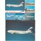 2 x Photo Cpsm grand format AVIATION. Air Charter, Air France et Air Inter. AIRBUS A-300