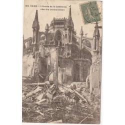 51 REIMS. Abside de la Cathédrale après le Bombardement 1920