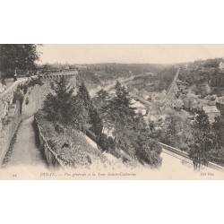 22 DINAN. Vue générale sur la Ville et la Tour Sainte-Catherine