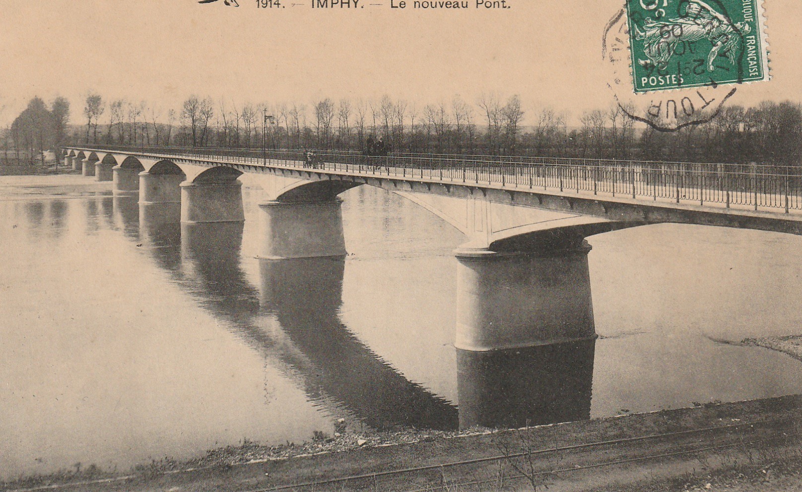 58 IMPHY. Cavaliers sur le nouveau Pont 1909