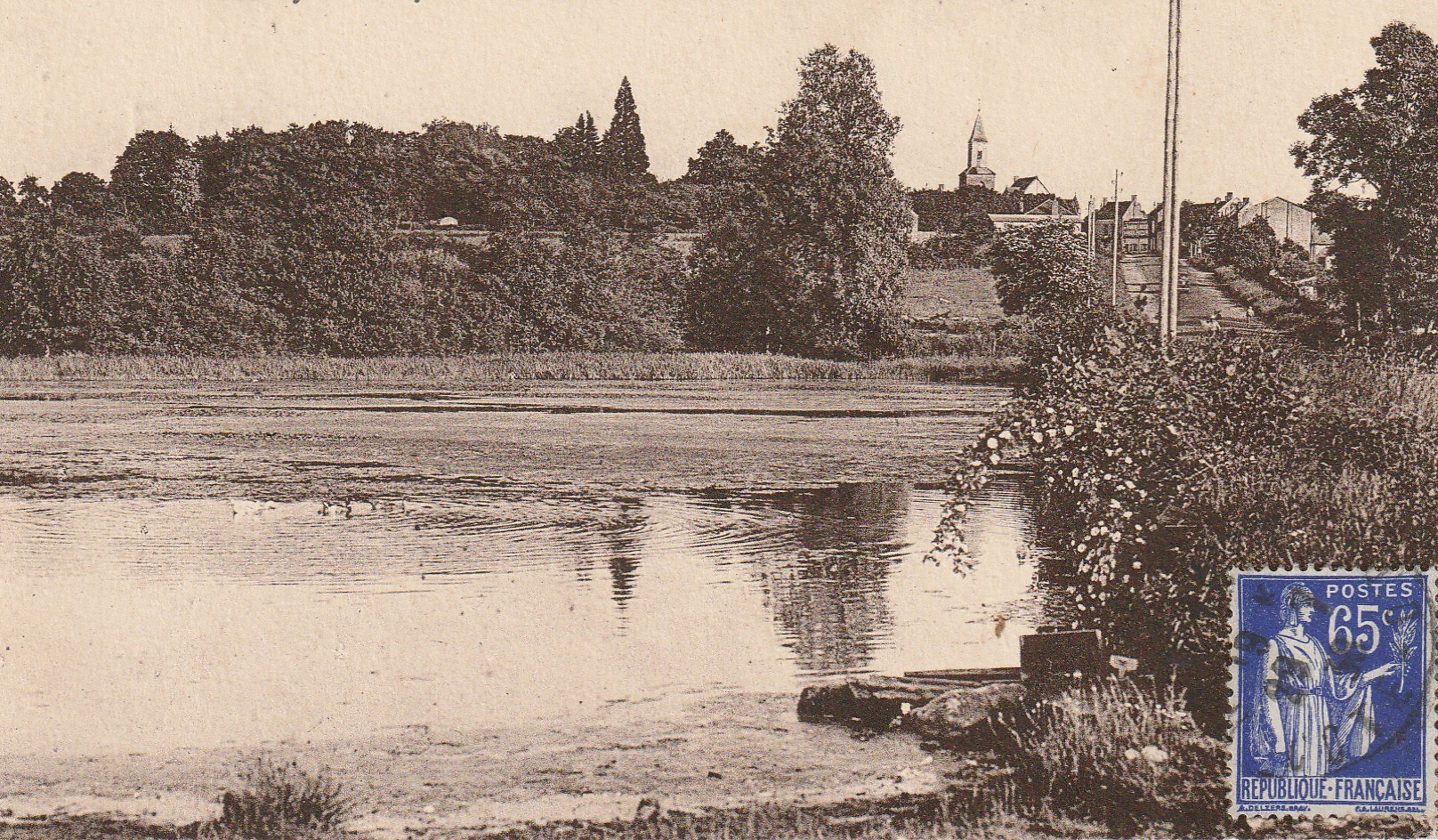 89 ROUVRAY. Vue prise de la route d'Avallon 1938