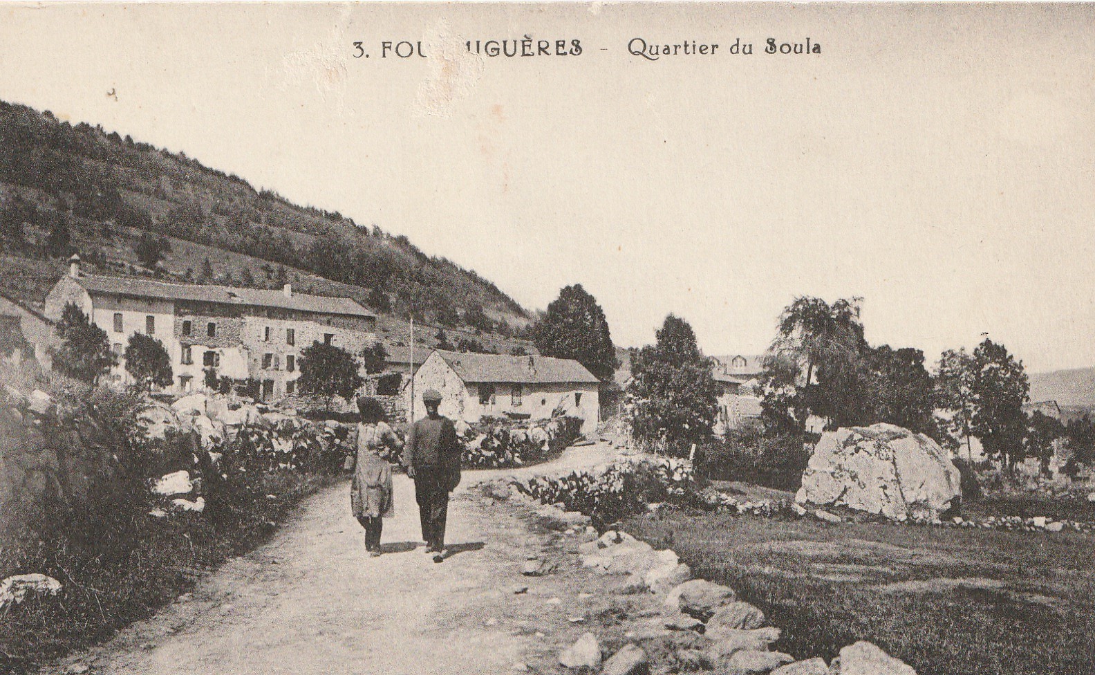 (Al) 66 FOURMIGUERES. Promeneurs au Quartier du Soula 1934