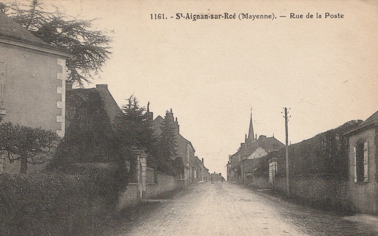 53 SAINT-AIGNAN-SUR-ROE. Rue de la Poste 1925