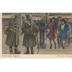 HUMOUR militaire Paris en temps de Guerre, pile et tu as la grosse !...