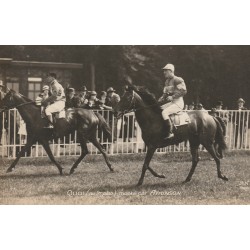 Photo cpa Sports HIPPISME Courses Hippodrome PARIS. QUOI monté par ATKINSON