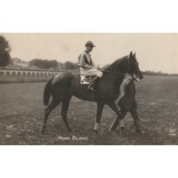 Photo cpa Sports HIPPISME Courses Hippodrome Paris. Cheval MONT BLANC