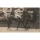 Photo cpa Sports HIPPISME Courses Hippodrome Paris. Cheval POMARE monté par SHARPE