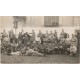 Photo cpa MILITARIA MILITAIRES. Lieu à identifier : groupe avec certains noms et chevaux