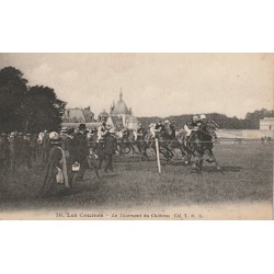 Sport Course Hippisme. 60 CHANTILLY Chevaux et Jockeys le Tournant du Château