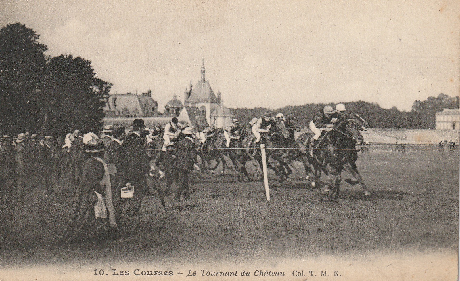 Sport Course Hippisme. 60 CHANTILLY Chevaux et Jockeys le Tournant du Château