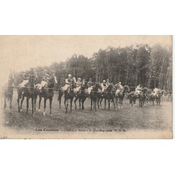 Sport Course Hippisme. 60 CHANTILLY Chevaux et Jockeys devant le Starting-gate