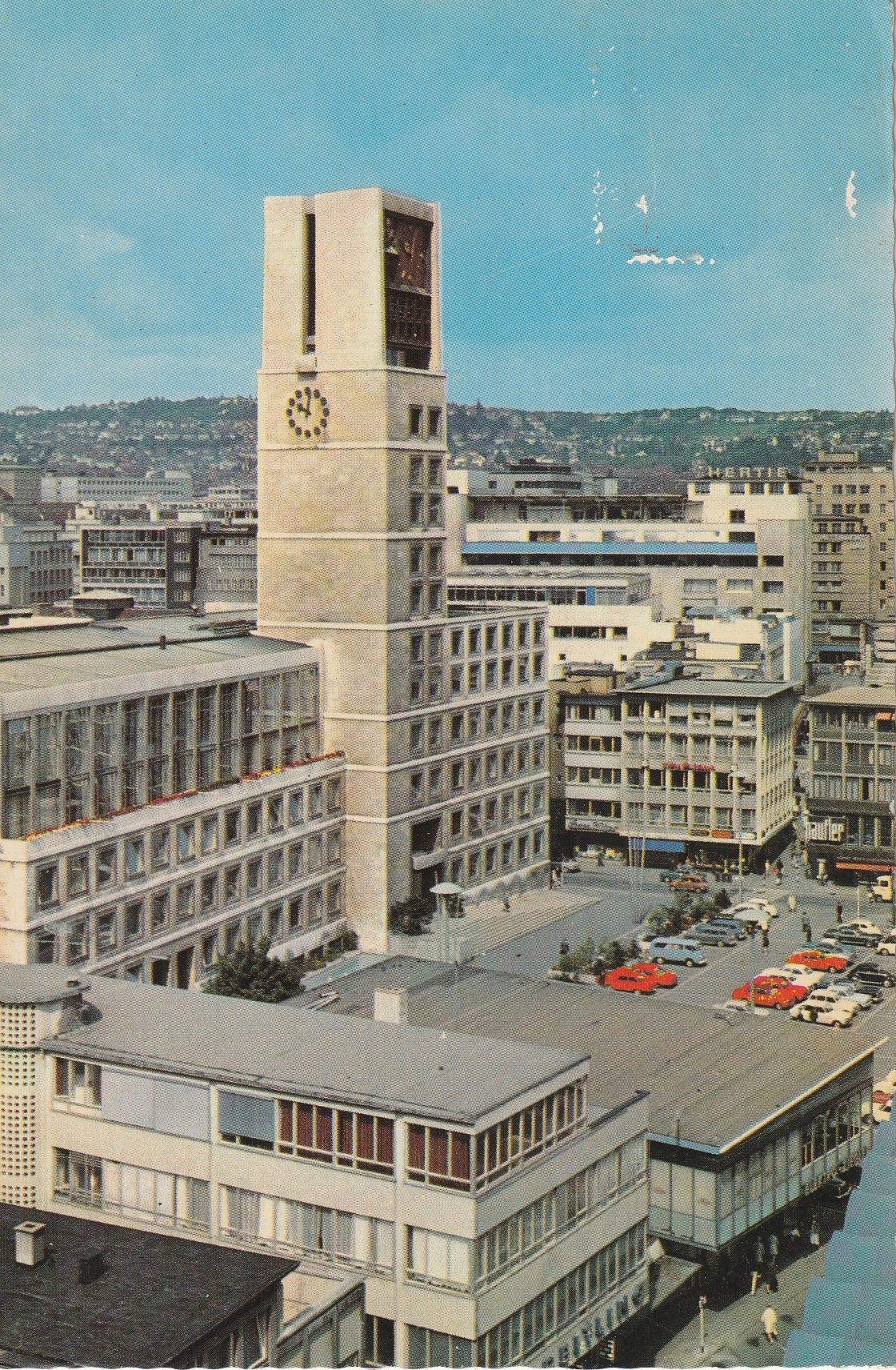 Photo Cpsm grand format Allemagne STUTTGART. Neues Rathaus 1973
