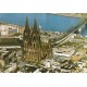 Photo Cpsm grand format Allemagne KÖLN am Rhein der Dom mit Hauptbahnhof