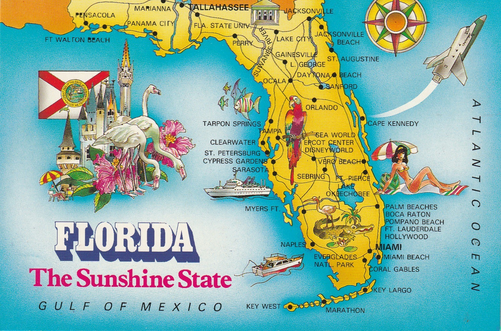 Photo Cpsm grand format FLORIDA The Sunshine State