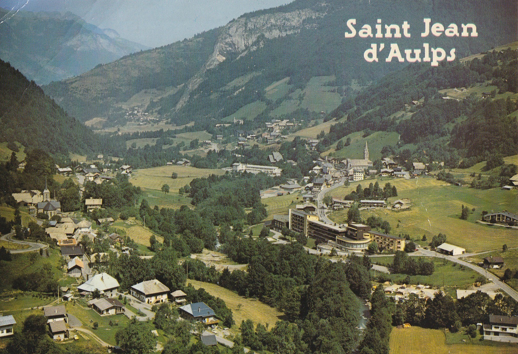 Photo cpsm grand format 74 SAINT-JEAN-D'AULPS. La Ville