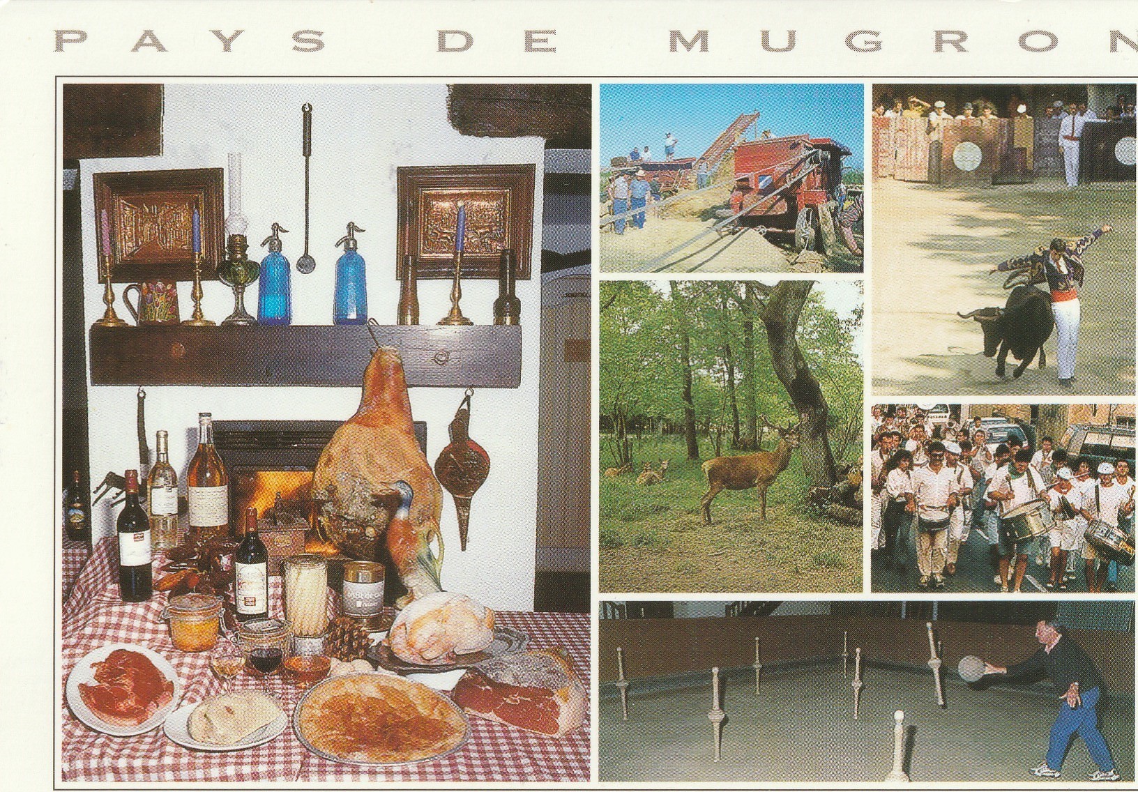 Photo cpsm grand format 40 PAYS DE MUGRON. Table gastronomique 1907