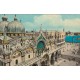 4 x Photo cpsm petit format VENEZIA VENISE. Chiesa degli Scalzi & Stazione, Palazzo Ducale, Piazetta & Isola S. Giorgio,